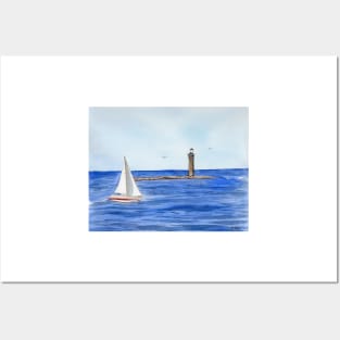 Sailing in Maine Posters and Art